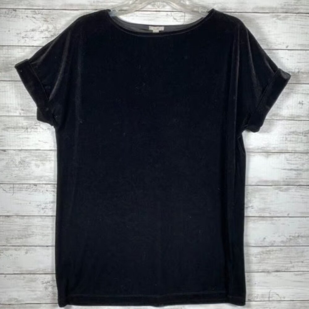 Outfitters Velvet Shift Tunic Dress Black stretch NWT USA Sz M